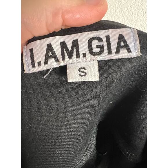 I.AM.GIA Aurora Black Rhinestone Studded High Waist Biker Shorts Size S - Picture 7 of 8